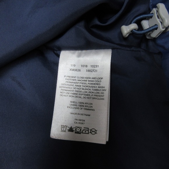 Columbia Rain Jacket Mens XXL Blue Waterproof Hood Wind Light Pack Watertight II - Picture 5 of 12